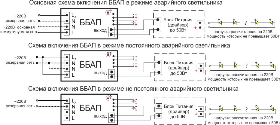 основная схема включения основная схема включения